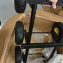 6 Wheel All Terrain Dolly, Heavy Duty Furniture Dolly 1300 Lbs Capacity, 10" Inflatable Tires Big Wheel Dolly, All Terrain Mover for Homes, Logistics, Warehouses, Shopping - 35.5" x 18" - Black