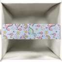 2025 Mother's Day Tissue Box Cover Cute Dinosaur Pattern Custom Tissue Box Cover for Tabletop Bathroom Car Office Decoration 5.1 x 5.1 X 5.5 Inch Blue