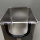 Yangbaga Extra Large Stainless Steel Litter Box, Leak Proof 12 Inches High Sides for Urine & Litter Trapping, Corner Litter Box for Kittens, Older Cats,Non-Stick,Non-Slip,No Sharp Edges