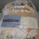 Bedorm 100% Cotton Comforter Set Queen Floral Bedding Set Yellow Flower Green Leaf Print French Country Bedding Extra Soft & Breathable Bedroom Comforter