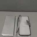 Varikke for iPhone 13 Pro Max Wallet Case Detachable with Card Holder for Women, Fashion Glitter PU Leather Strap Magnetic Flip Wallet Removable Phone Case Cover for iPhone 13 Pro Max 6.7", Silver