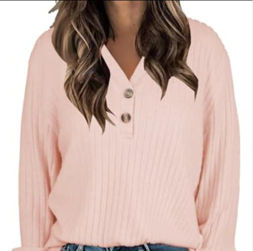 COZYMY Long Sleeve Winter Pullover Holiday Sweaters for Women Dressy Casual Trendy Fall Tunic Tops Medium Pink, M