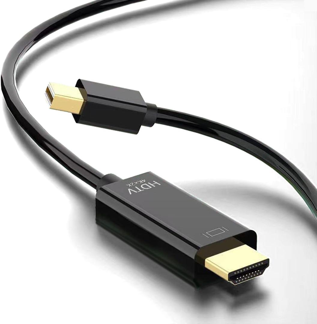 Mini DisplayPort to HDMI 6 Feet Cable 4K@60Hz, Compatible with MacBook Air/Pro, Microsoft Surface Pro/Dock, Monitor, Projector and More