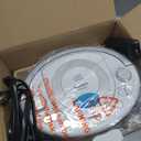 Portable CD Player Boombox with Bluetooth, FM Radio, Remote Control, USB Port and 3.5mm AUX Headphone Jack, Clear Stereo Sound, 4 Watts of Audio, AC/Battery Powered (White)