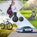 Tracking Devices for Cars Hidden, 2 Pack GPS Tracker for Vehicles Mini Portable GPS Tracker for Cars Splashproof for iOS Find My (iOS Only), No Monthly Fee Subscription No SIM Card Required-Black
