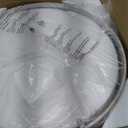 Modern Crystal Chandelier, 5-Light Farmhouse White Chandelier for Dining Room Vintage Hanging Pendant Light Fixtures Round Chandelier for Kitchen Island Entryway Foyer Bedroom Office Bar (19.6" High 19.6" Wide)