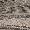 Dash and Albert Sooner Than Later Neutral Handwoven Indoor/Outdoor Rug, 5 X 8 Feet, Neutral/Grey Stripe Pattern