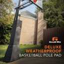 Goalrilla Deluxe Weatherproof Basketball Pole Pad for Ultimate Protection and Player Safety, Black
