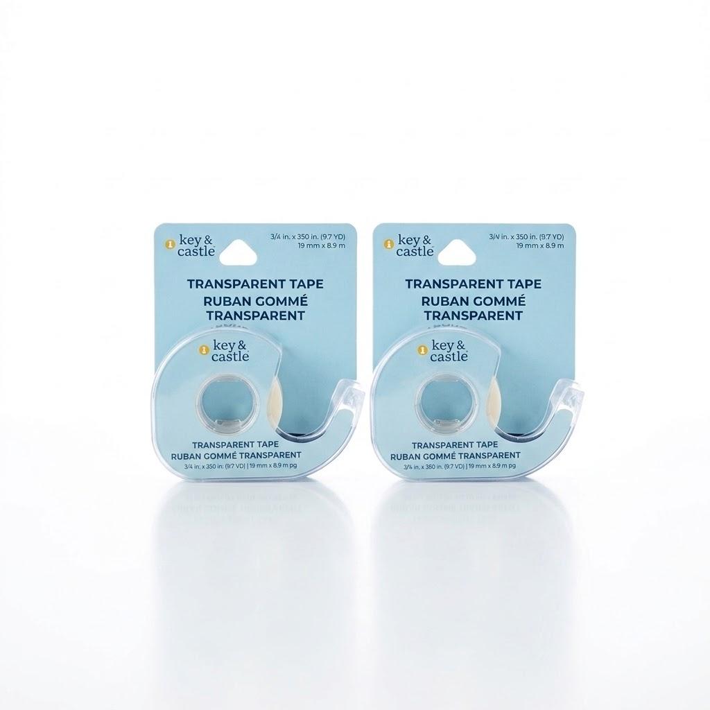 2 x Castle & Key Transparent Tape