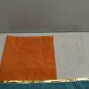 Orange Teal Gray Throw Pillow Covers 22 x 22 Inches with Gold Leather Patchwork Velvet Decorative Pillows Cover for Couch