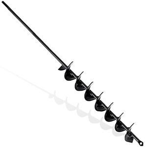 TCBWFY 2x32 Inch Auger Drill Bit for Planting - Long Handle Easy Planter Garden Auger - Bulb & Bedding Plant Augers - Post Hole Digger for 3/8Hex Drive