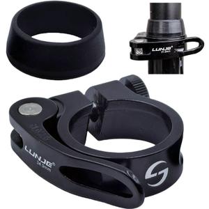 Bike Seat Post Clamp Quick Release Aluminium Alloy Bicycle Seat Clamp Collar 28.6mm 31.8mm 34.9mm