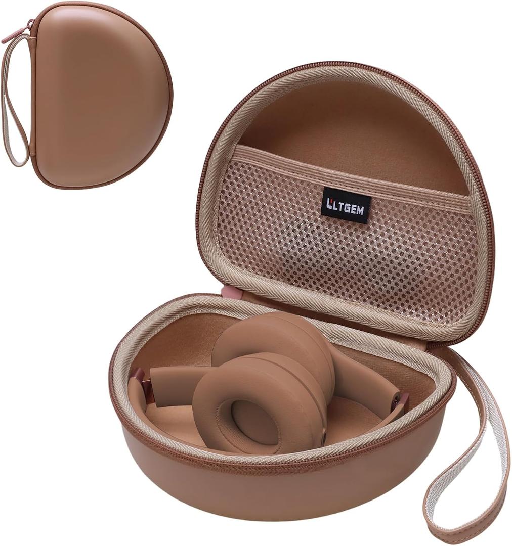 2 x Case for Beats Studio Pro/Solo 4/Studio3/Solo3 Wireless Headphone PU Brown