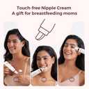 Momcozy ComfortNip Cooling Comfort & Touch Free Nipple Cream, Nipple Cream for Breastfeeding, Instant Relief, Plant-Based Formula, Newborn Essentials with Cooling Ceramic Applicator, 1.76oz (50g)