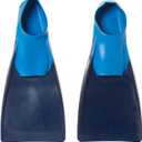 Sporti Adult-Kids Swim Fins for Pool Lap Swimming - Long Floating Fins for Swimming & Snorkeling - Swim Flippers for Training (M 7-8 / W 8-9, Navy-Blue)