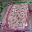 AI ACCESSORY INNOVATIONS Hello Kitty Girls 4 Piece Backpack Set, Iridescent Flip Sequin 16" School Bag with 3D Features, Front Zip Pocket, Pink & White