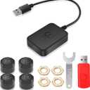 Tire Pressure Monitoring System Android TPMS for Android Navigation with 4 External Sensors USB TPMS for Trucks Campers Trailers SUV RV MPV 0-116Psi