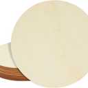 10 Pack 8" Unfinished Wood Circles for Crafts, Blank Cutout Slices for Wood Burning, Engraving, Round Wooden Discs for DIY Coasters, Art Projects, 1/10 Inch Thick
