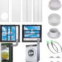AC Window Vent Kit, Portable Air Conditioner Window Kit, Universal for 4" & 6" Ducting & 5.1"/5.9" Hose, Upgraded AC Sliding Window Seal Kit for HVAC, Inline Fans, Duct Fans, Grow Tent, Dryer