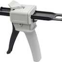 Dispenser Gun, 50ml Dispensing Gun Kit Impression Mixing Dispensing Dispenser AB Gun 1:1/1:2 (7 x 4 x 2 inches)