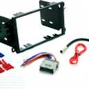 Scosche ICGM8BN Double DIN Radio Installation Dash Kit Compatible with Select 2000-2012 General Motors Vehicles - Complete Basic Aftermarket Car Stereo Install Kit - See Fit Guide Image for Vehicles