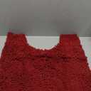 Smiry Luxury Chenille Toilet Rugs U-Shaped 20x20, Soft Absorbent Non-Slip Contour Bathroom Rugs for Toilet, Machine Washable Contoured Bath Mats, Burgundy