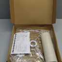 OUTON Beige Large Drum Lamp Shades for Floor Lamps, 16" Top x16" Bottom x 9" High, Easy to Assemble, Replacement Linen Lampshades for Table Lamps & Bedside Lamps (1.65" Spider)