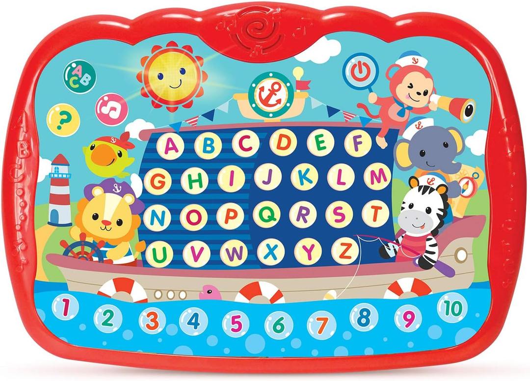 Learning Tablet for Toddlers 1-3 - Educational ABC Toy to Learn Alphabet, Number, Music & Words - Early Development Electronic Learning & Activity Game, Suitable for 1 2 3 Year Old Boys & Girls