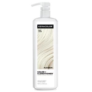 Keracolor Color + Clenditioner 3-in-1 Color-Depositing Conditioner, Gentle Cleansing Conditioner Infusing Semi-Permanent Hair Color, 9 Shades, 33.8 Fl Oz
