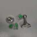 Magnetic Door Stop No Drilling Door Stop with 3D Adhesive Tapes Keep Door Open Door Stainless Steel Screws for Stronger Mount (Silver) (1 Pack)