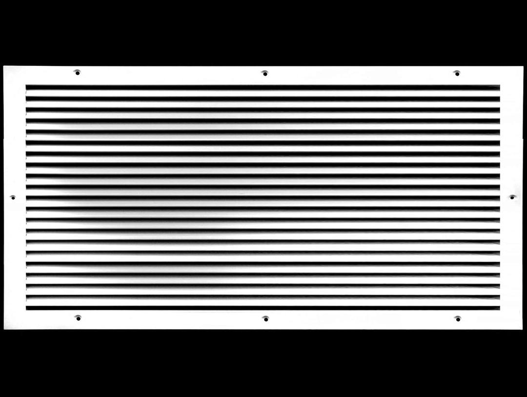 HVAC Premium 24" X 18" Aluminum Return Grille - Easy Air Flow - Linear Bar Grilles [Outer Dimensions: 25.875 X 19.875]