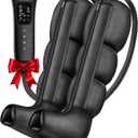 Leg Compression Massager for Circulation, Leg Massager Recovery System for Pain Relief, Full Compression Boots for Gym Home Use, Gifts for Athletes, Women, Men