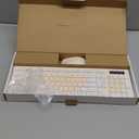 Wireless Keyboard and Mouse Combo, Full-Sized Wireless Keyboard and Adjustable DPI Mouse, 2.4GHz USB Receiver, Keyboard and Mouse for PC, Windows, Desktop, Laptop (Latte Color)