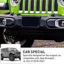 Front License Plate Bracket License Plate Holder Compatible with 2018-2024 Jeep Wrangler JL JLU JT