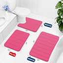 Buganda Memory Foam Bath Mat 30 x 20, Ultra Soft Absorbent Bathroom Rugs