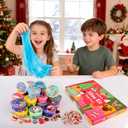 2025 New 24 Pack Christmas Slime Kit, Advent Calendar Butter Slime Set Party Favors for Teen Girls Boys Kids, Stocking Stuffers, Christmas Toys Kit Xmas Classroom Rewards, Advent Calendar 2025 Kids