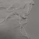 Wedding Veil for Bride 1 Tier Bridal Veil with Crystals Beaded Edge for Women and Brides (White)