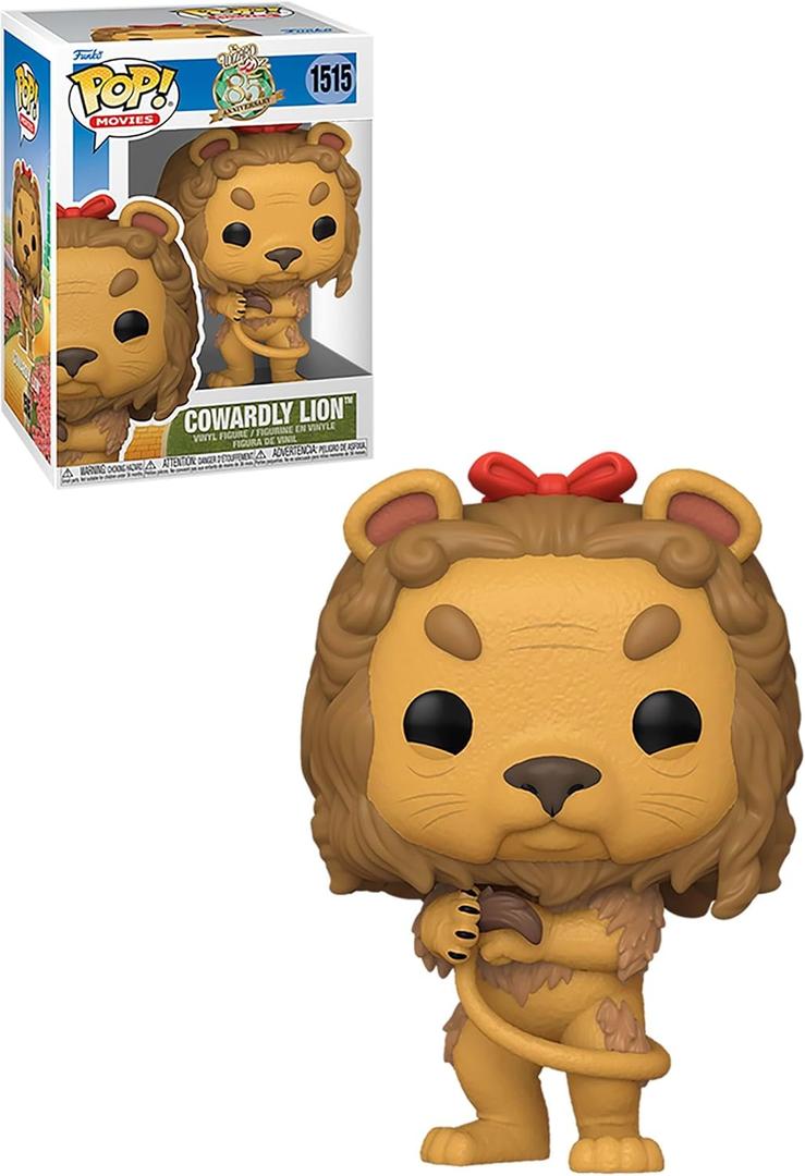 Funko POP! Movies: The Wizard of Oz - Cowardly Lion - 1/6 Odds for Rare Chase Variant - Metallic - Collectable Vinyl Figure - Gift Idea - Official Merchandise - for Kids & Adults - Movies Fans (Standard)