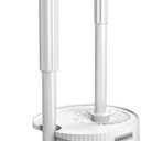 2 in 1 Toilet Brush and Plunger Set, Toilet Bowl Brush Plunger Set, Extended Handle Plunger, Bathroom Cleaning Tools, Toilet Brush Plunger Combo, Cleaning Brush Pearl White 20.8 inch (1 Pack)