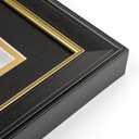 Yaetm 11x22 Diploma Frame with Tassel Holder for 8.5x11 Certificate Document & 4x6 Photo with High Definition Glass, Black Mat Over Gold Acid-free Mat, Black Graduation Frame 2026