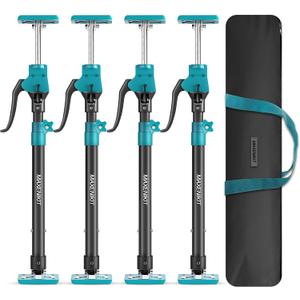Third Hand Support Pole Heavy Duty, Cabinet Jacks for Installing Cabinets with 265 LBS Capacity and Expand from 23-3/5 to 45-3/10 in, 4-PC