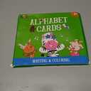 26 PCS Handwriting Drawing Practice Cards, Alphabet Write and Wipe Tracing Flashcards Double-Sided Dry Erase Reusable Painting Coloring Cards Early Learning Montessori Toy for Toddlers, Preschoolers