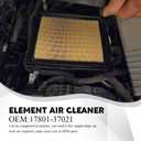 CA10741 Engine Air Filter, Hybrid Air Filter Compatible with Lexus CT200h 2011-2017, Lexus NX300h 2015-2021, Toyota Prius 2010-2015, Toyota RAV4 2016-2018, Replaces OEM# 17801-37021