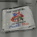 Reginary 9 Pcs Puerto Rico Gifts Makeup Bag Set for Women Puerto Rico Souvenirs Cosmetic Bag with Zipper Christmas Puertorican Travel Vacation Gifts for Besties Sisters