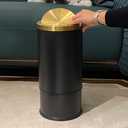 2.4 Gallon Small Trash Can Wastebasket Recycling Bin Slim Profile for Bathroom, Office, Bedroom, Kitchen