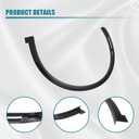 GXARTS Black Left Side Driver Front Fender Flare Arch Trim Compatible with Tesla Model X 2023 2024