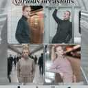 Women's Fleeced Performance Jacket - Full-Zip Stand-Up Collar, Warm Fleece for Winter Daily Wear (M)