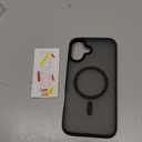 TORRAS for iPhone 16 Plus Case, [Compatible with MagSafe] [Military-Grade Drop Tested] Translucent Magnetic Slim Protective Case for iPhone 16 Plus Anti-Fingerprint Anti-Scratch 6.3", Black