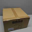 Modern Farmhouse Chandelier Light Fixtures, 4-Light Rattan Pendant Lighting with Bulbs, Boho Black Metal Geometry Chandeliers for Dining Room, Kitchen Island, Entryway Foyer