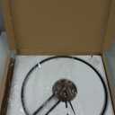 Modern Wall Clock Large Wall Clocks with Walnut Dial Silent Non-Ticking for Living Room Home Decor Bedroom Kitchen Office 17.8'' 24.4'' (Black, Medium)